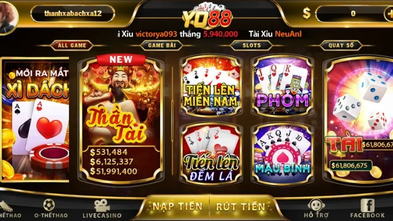 Game bài Yo88 đảm bảo trải nghiệm mượt mà và không bị gián đoạn